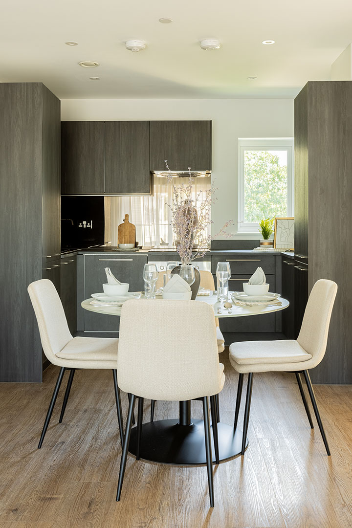 Modern kitchen dining area – table and chairs-22