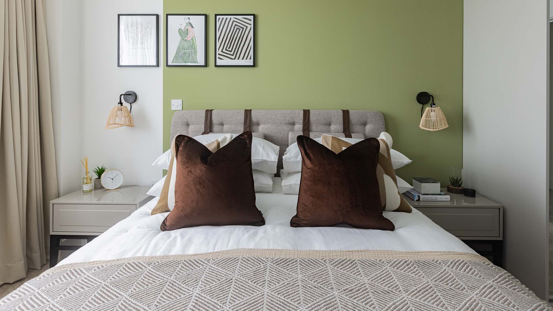 Bed with Matching Marley Side Tables at London Square Watford