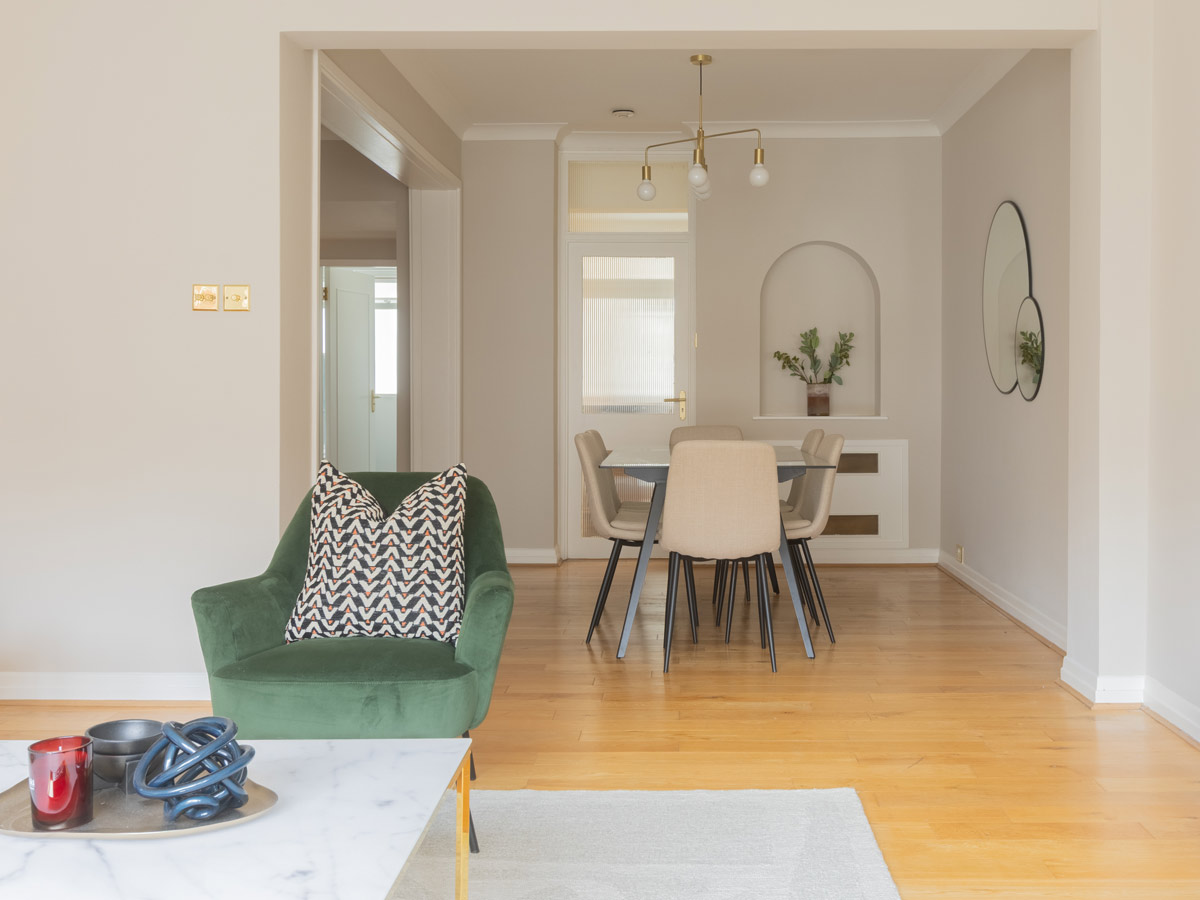 Refurbished Living & Dining Space