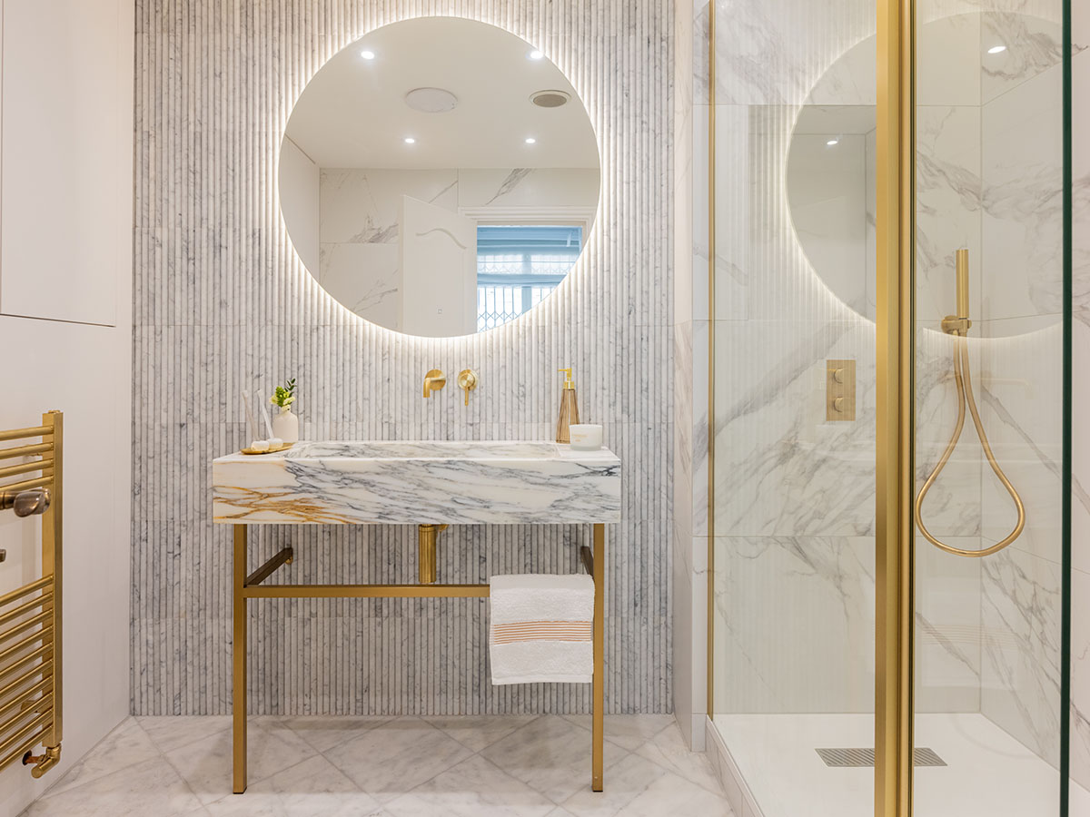 Two Bathrooms Transformed at 1 Hyde Park