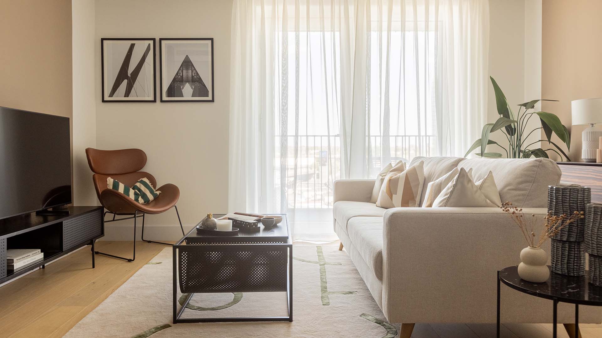 Oval Village Living Room View
