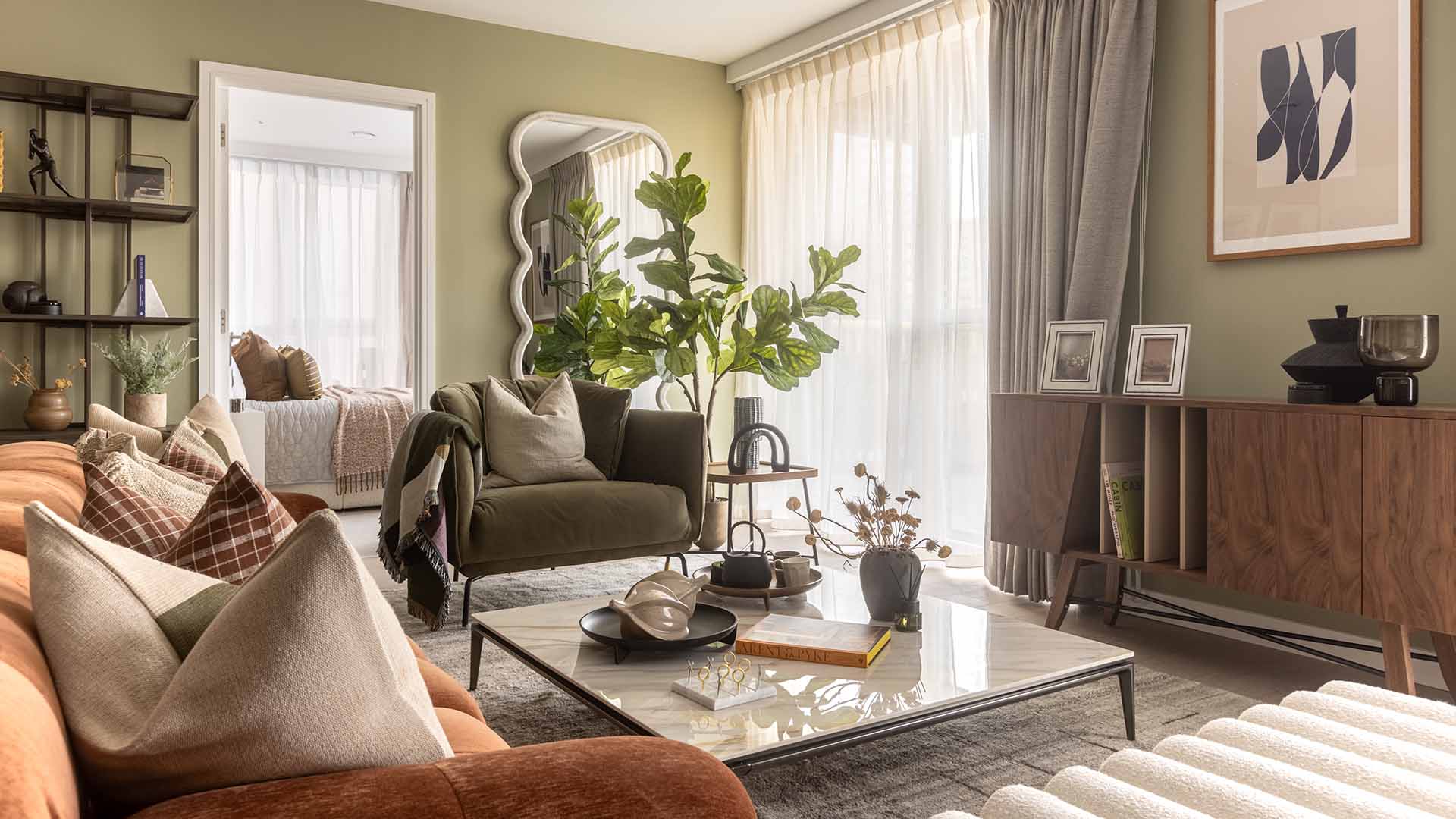 Bright Apartment Living Room Interiors At Regal